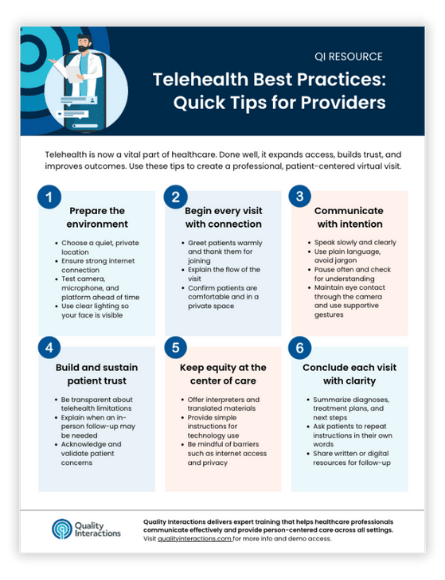 Telehealth Best Practices