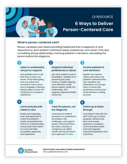 person-centered care tips 