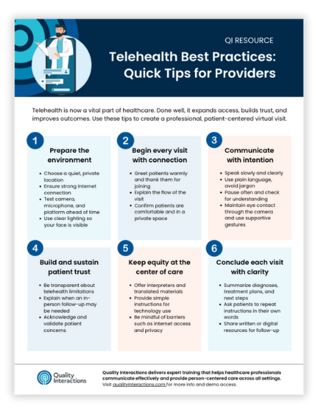 Telehealth Best Practices